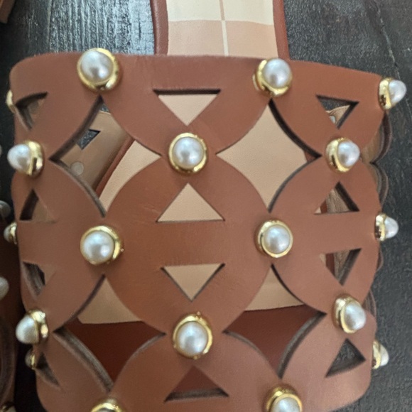 Dolce Vita Berrit Studded Saddle Slide Sandals Size 10 NWT Chic Leather Slides - Picture 9 of 12
